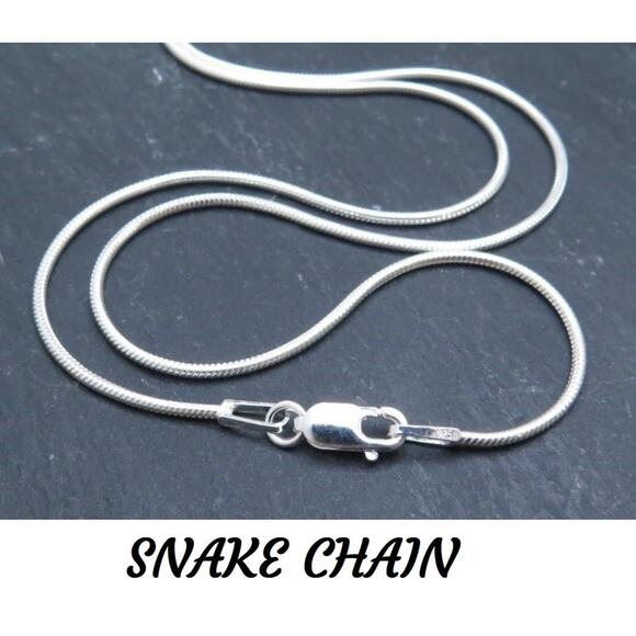 925 Sterling Silver Chain Italy, Rope, Snake, Figaro, Box, Cuban Curb, Paperclip - Picture 4 of 10